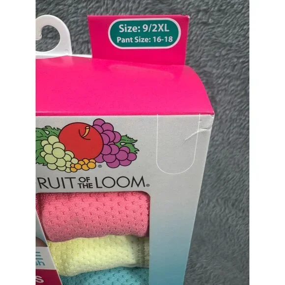 Fruit Of The Loom Womens Breathable Micro-Mesh Hi-Cuts Size 9/2XL - Picture 2 of 4